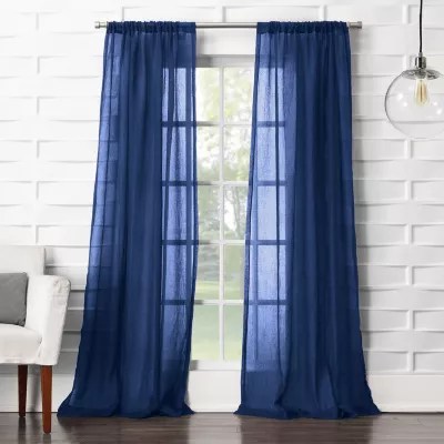Lichtenberg Lola Sheer Rod Pocket Single Curtain Panel JCPenney