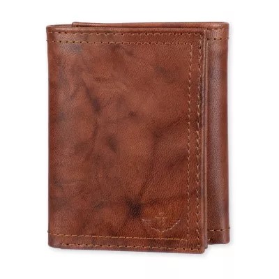 Dockers Rfid Extra Capacity Trifold With Zipper Wallet, Color Brown