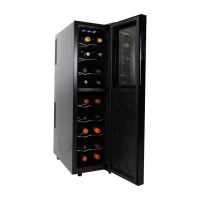 Koolatron 18 Bottle Dual Zone Wine Cooler Freestanding Wine Fridge WC18