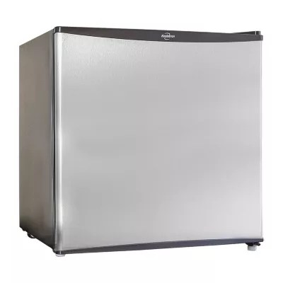 Stainless Steel Compact Fridge with Freezer 1.6 cu ft (44L) Silver