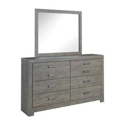 Signature Design by Ashley® Culverbach Dresser and Mirror, Color Gray