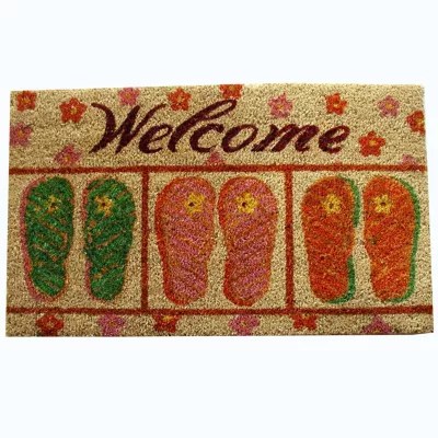 PVC Flip Flop Rectangular Doormat 18"X30", Color Multi JCPenney