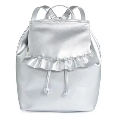 Arizona Ruffle Mini BackpackJCPenney, Color Silver