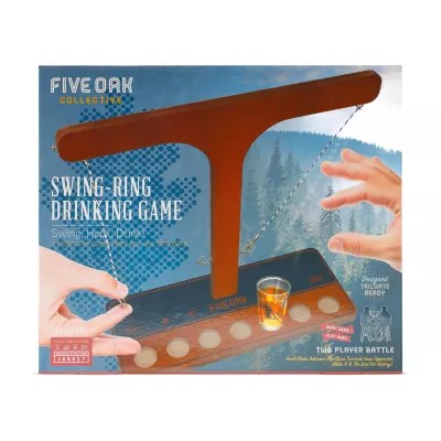 Five Oak SwingRing Drinking Game, Color Brown JCPenney