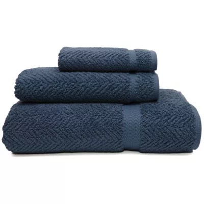 Linum Home Textiles Herringbone 3pc Bath Towel Set JCPenney