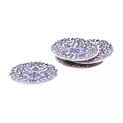 Tabletops Unlimited Carmine 4pc. Stoneware Salad Plate, Color Blue