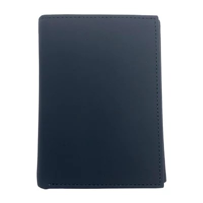 JF J.Ferrar Suede Trifold Wallet, Color Black JCPenney