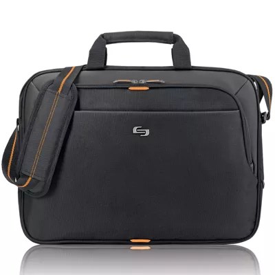 Solo New York Ace Slim Briefcase, Color Black With Orange JCPenney