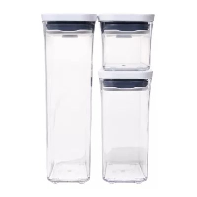 OXO Good Grips Pop Slim Rectangular 3pc. Food Container, Color Clear JCPenney