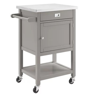 Sydney Stainless SteelTop Kitchen Carts, Color Gray JCPenney