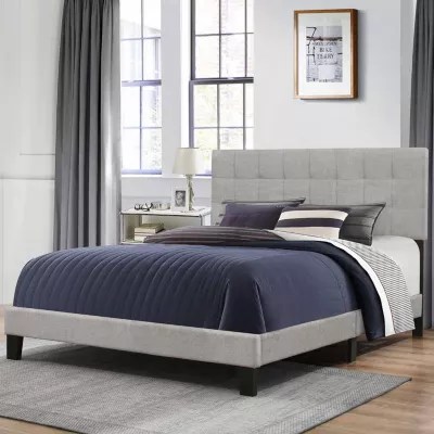 Bedroom Possibilities Daniella Upholstered BedJCPenney, Color Glacier Gray