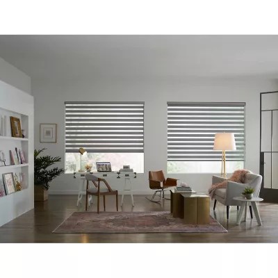 LEVOLOR Belmont Banded Custom LightFiltering Cordless Sheer Shades