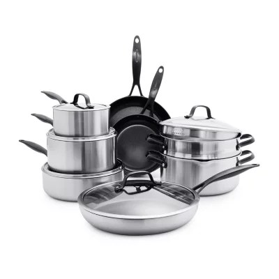 GreenPan Venice Pro Noir Stainless Steel 13pc. Cookware Set CC002403