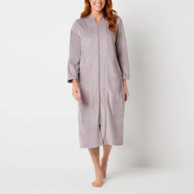 Adonna Womens Long Sleeve Long Length Robe JCPenney