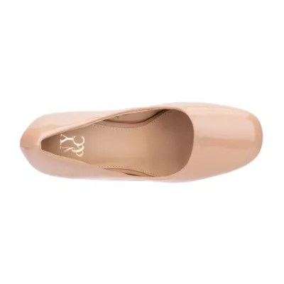 New York & Company Womens Nancys Square Closed Toe Block Heel Pumps