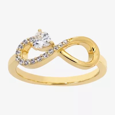 Sparkle Allure Cubic Zirconia 14K Gold Over Brass Infinity Band JCPenney