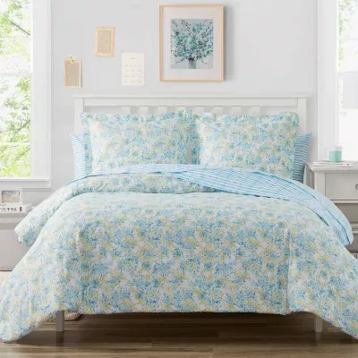 Poppy & Fritz Duvet Cover Set USHSFN1219886, Color Blue JCPenney