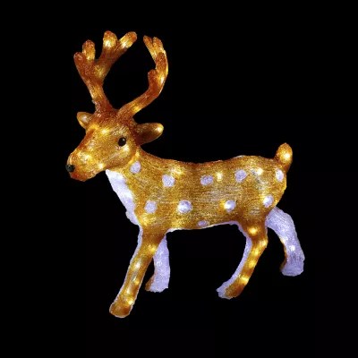 Northlight Commercial Mini Reindeer Christmas Yard Art, Color Brown