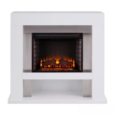 Eldines Stainless Steel Electric Fireplace, Color White Finish JCPenney