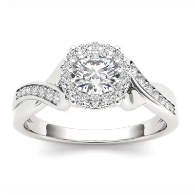 1 CT.T.W. Natural Round Diamond 14K Gold Engagement Ring JCPenney