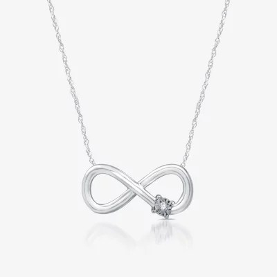YES, PLEASE! DiamondAccent Sterling Silver Infinity Pendant Necklace