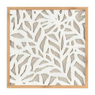 Stylecraft Palm Leaf Shadow Box Art, Color White JCPenney