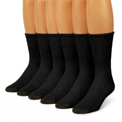 Gold Toe® 6 Pair Athletic Crew Mens Socks JCPenney