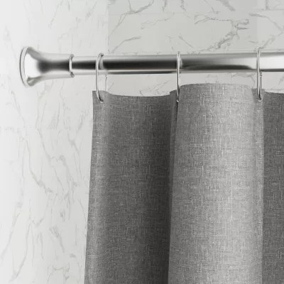 Zenna Home Maytex Basics Adjustable Shower Curtain Rod, Color Chrome