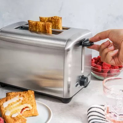 Cooks 2Slice Stainless Steel Toaster 22304/22304C, Color Stainless