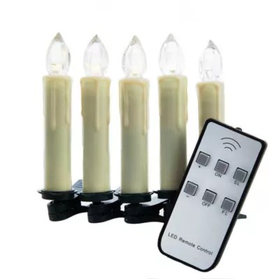 Kurt Adler BatteryOperated Flicker Flame Warm White LED Candle Light
