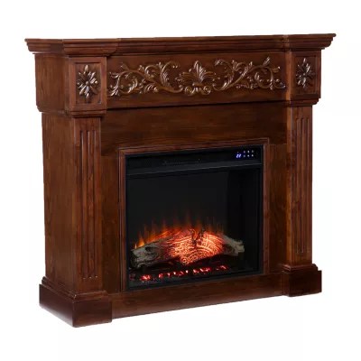 Sachs Carved Electric Fireplace JCPenney