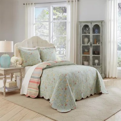 Waverly Garden Glitz 3pc. Bedspread Set, Color Vapor JCPenney