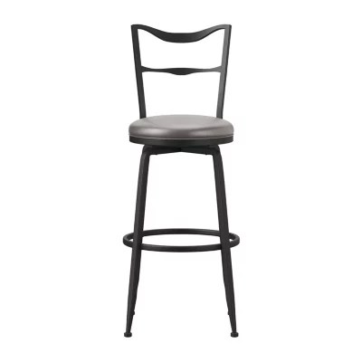 Hillsdale House Larimore Swivel Bar Stool, Color Matte Black JCPenney