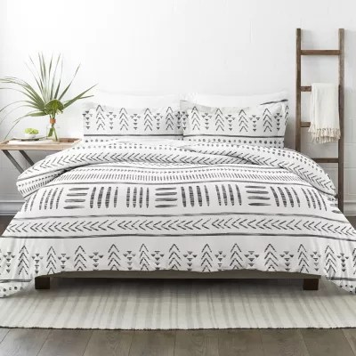 Casual Comfort Arrow Dreams Patterned Duvet Cover Set, Color Gray