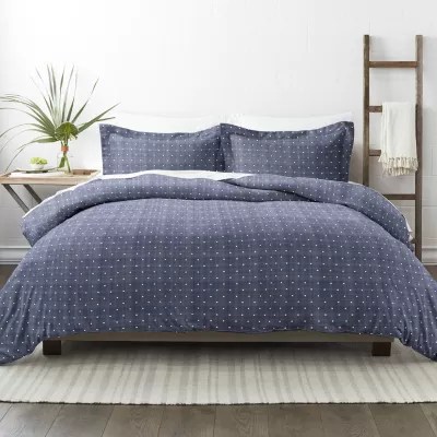 Casual Comfort Premium Ultra Soft Polka Dot Pattern Duvet Cover Set