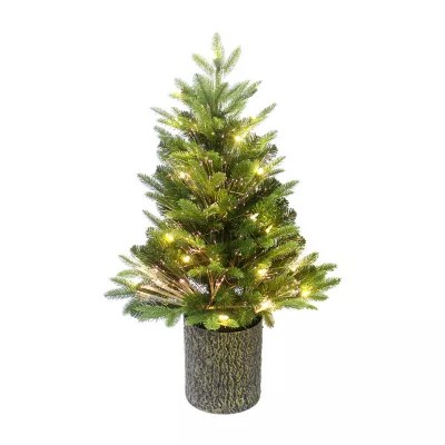 Kurt Adler 3 Foot PreLit Christmas Tree, Color Green JCPenney