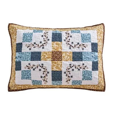 Laurel Manor Mariela Pillow Sham, Color Brown Blue JCPenney