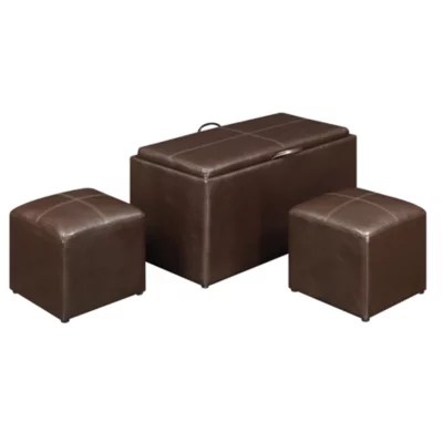 Convenience Concepts Sheridan Storage Bench w/ 2 Side Ottomans JCPenney