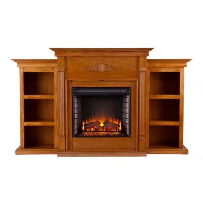Electric Electric Fireplace, Color Glaze Pine Finish JCPenney