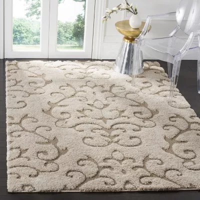 Safavieh Hadi Shag Area Rug, Color Cream Beige JCPenney