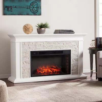 Canyon Heights Electric Fireplace, Color Fresh White JCPenney
