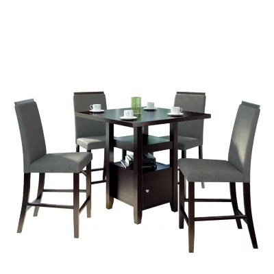 Bistro 5pc. 36" Counter Height Cappuccino Dining Set