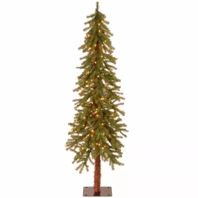 National Tree Co. Hickory Cedar 5 Foot PreLit Cedar Christmas Tree