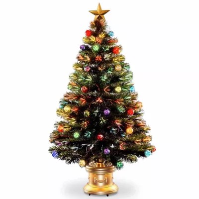 Jcpenney Pre Lit Christmas Trees National Tree Co. Fireworks Ornament & Top Star 4 Foot PreLit