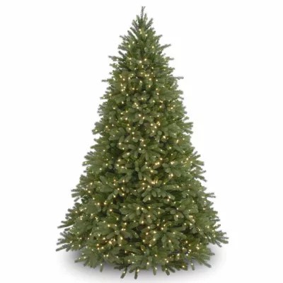 National Tree Co. Jersey Fraser Fir Hinged 7 1/2 Foot PreLit Fir