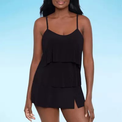 Shores Tankini Swimsuit Top, Color Black JCPenney