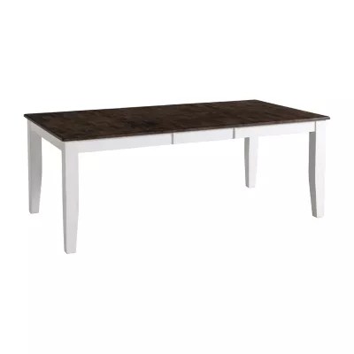 Landry Dining Collection Rectangular WoodTop Dining Table, Color Gray And White JCPenney
