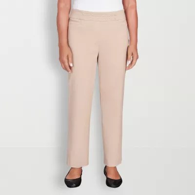 Alfred Dunner Neutral Territory Womens Mid Rise Comfort Waistband