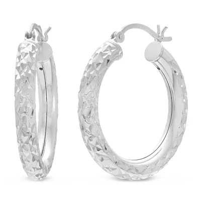Sterling Silver 28mm Hoop Earrings JCPenney
