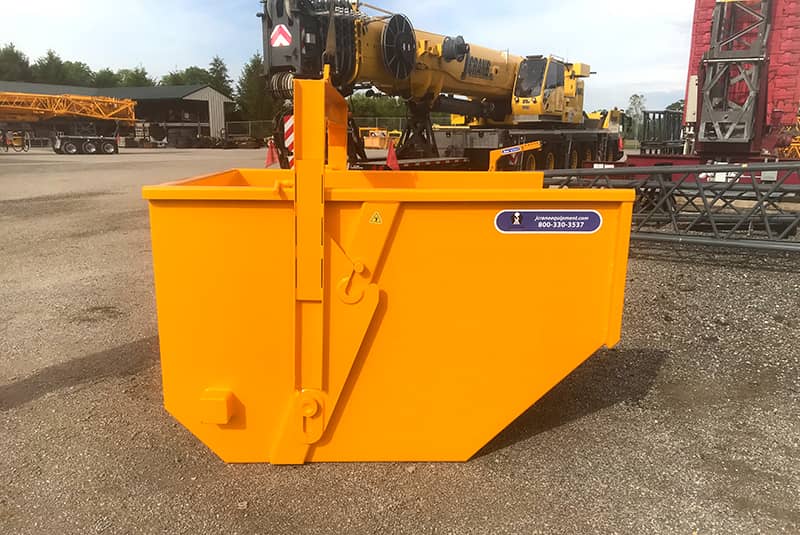 Self Dumping Bin Crane Attachment Jcrane